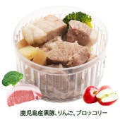 即日出荷 犬猫用のカップごはん デリカテッセン 鹿児島県産黒豚の焼豚 リンゴ煮込み お祝い ごちそう ドッグフード トッピング 誕生日 豪華 記念日 手作り 贈り物 無添加 安心 わんちゃん大喜び オールステージ対応 帝塚山ワンバナ