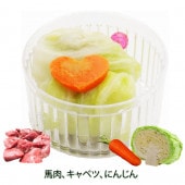 即日出荷 犬猫用のカップごはん デリカテッセン馬肉のロールキャベツ お祝い ごちそう ドッグ フード トッピング 誕生日 豪華 ディナー 記念日 手作り 贈り物 プレゼント 無添加 安心 アレルギー対応 低カロリー ダイエット シニア オールステージ対応 帝塚山