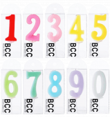 お誕生日のろうそく/ナンバーキャンドル/ケーキとギフトとご一緒に数字のロウソクでお祝いを・・・0.1.2.3.4.5.6.7.8.9　帝塚山ＷＡＮＢＡＮＡワンバナ