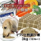 犬用厳選!包丁いらず簡単レンチンOKろくよんいわし6：5種の野菜4黄金比率3kg(42g×72個)国産 無添加 毎日続けられる価格トッピングごはんや手作り食に健康寿命をのばす命と向き合い 20周年 ワンバナ アレルギーのわんちゃんにパピーからシニアまで人間用の食材のみ使用