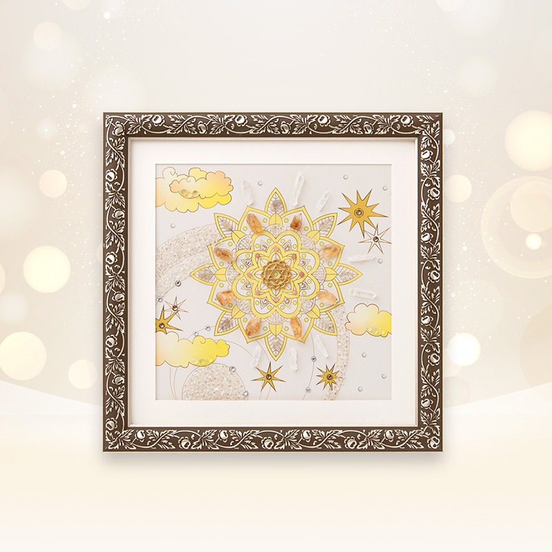 開運絵画　❀金のなる木❀ルチルクォーツ❀ 開運絵画 ❀金のなる木❀ルチルクォーツ❀
