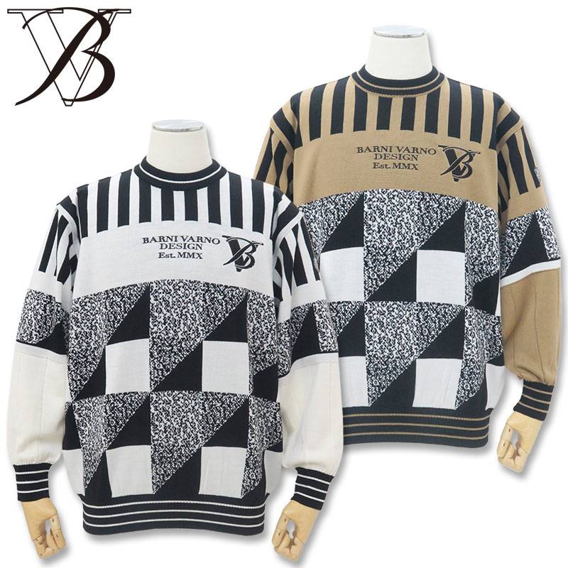 BARNI VARNO メンズ セーター ストレッチ高品質　Lサイズ 20231105-017.jpg