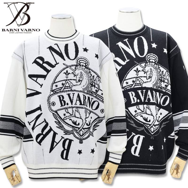 美品 BARNI VARNO 半袖サマーセーター Lサイズ sw4707-09.jpg