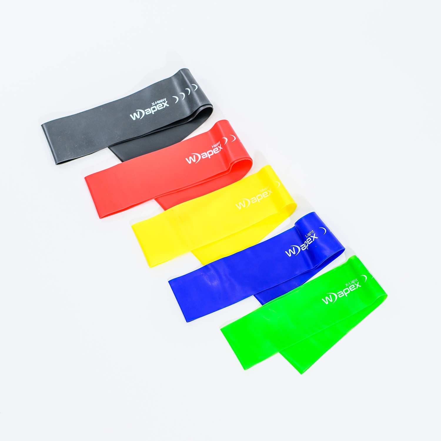 Wapex ワペックス トレーニングチューブ ゴムバンド（5色セット）