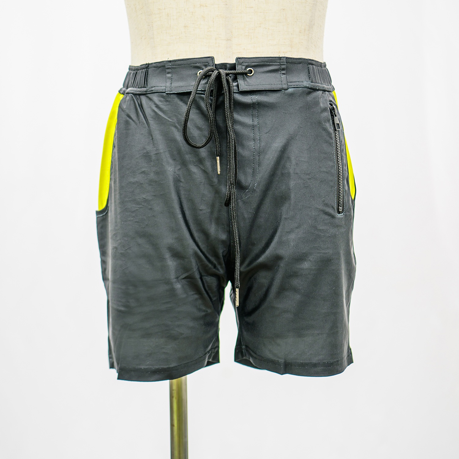 Wapex ワペックス ワンポイントロゴ ラッシュガード 上下セットアップ 長袖（ブラックイエロー）