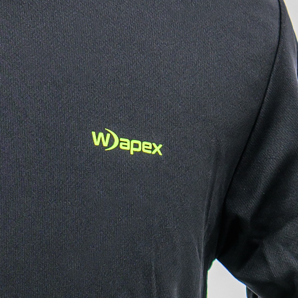 Wapex ワペックス ワンポイントロゴ ドライ 半袖Tシャツ（ブラック）