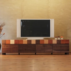 TVボード 幅200cm ウォールナット材 モロッコ カラフル 4Kテレビ対応 ワイド 大型 テレビ台 TV台 テレビボード AVボード AVラック TVラック AVラック 無垢材 デザイナー 北欧 和モダン 和風モダン 木製 天然木 日本製 国産 おしゃれ おすすめ 人気 通販 壁面