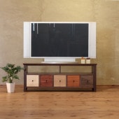 無垢 TVボード トンガリ 7WOOD（ウッド） ナチュラル色 テレビ台