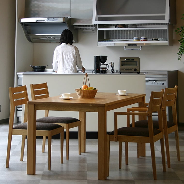 ダイニングセット HOLZ-bc 幅120cm～200cm 高さ72cm ブラック