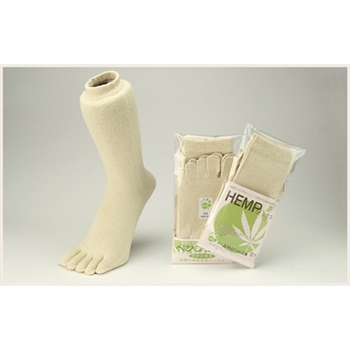 自然食品・マクロビオティック通販ヘンプ5本指ソックス【2サイズ】【取