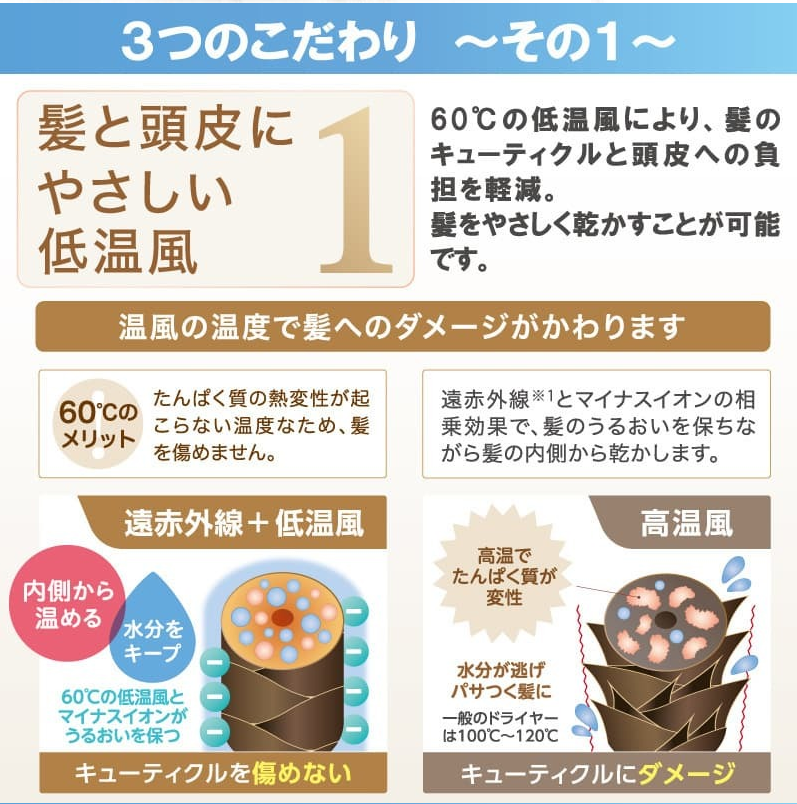 自然食品・マクロビオティック通販電磁波低減 ヘアケアドライヤー【取