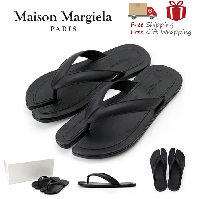 Maison Margiela ブラック トングサンダル ミュール メゾンマルジェラMaison Margiela トングサンダル 39 26cm