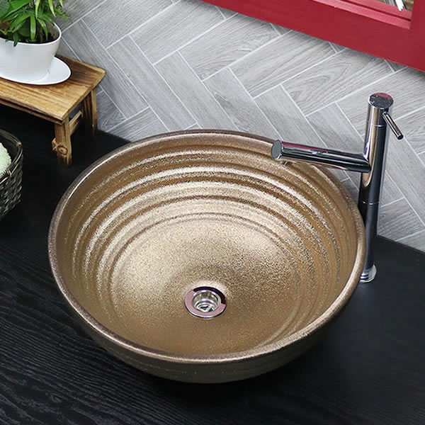 [金彩] 陶器　持ち手 深皿 大鉢 金彩] 陶器 持ち手 深皿 大鉢 陶器の店 陶花/商品詳細 金彩
