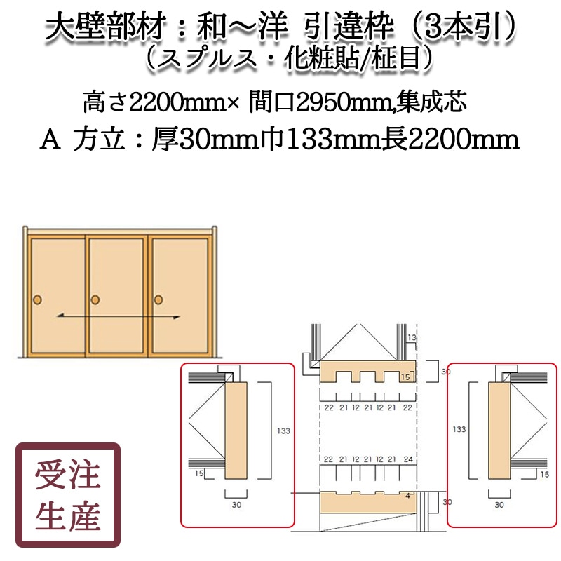 �¡��Ρ������� 3�ܰ� 7A����Ω(���ץ륹������Ž��/����) ������ ����������30��133Ĺ2200(mm)�����̡���6KG