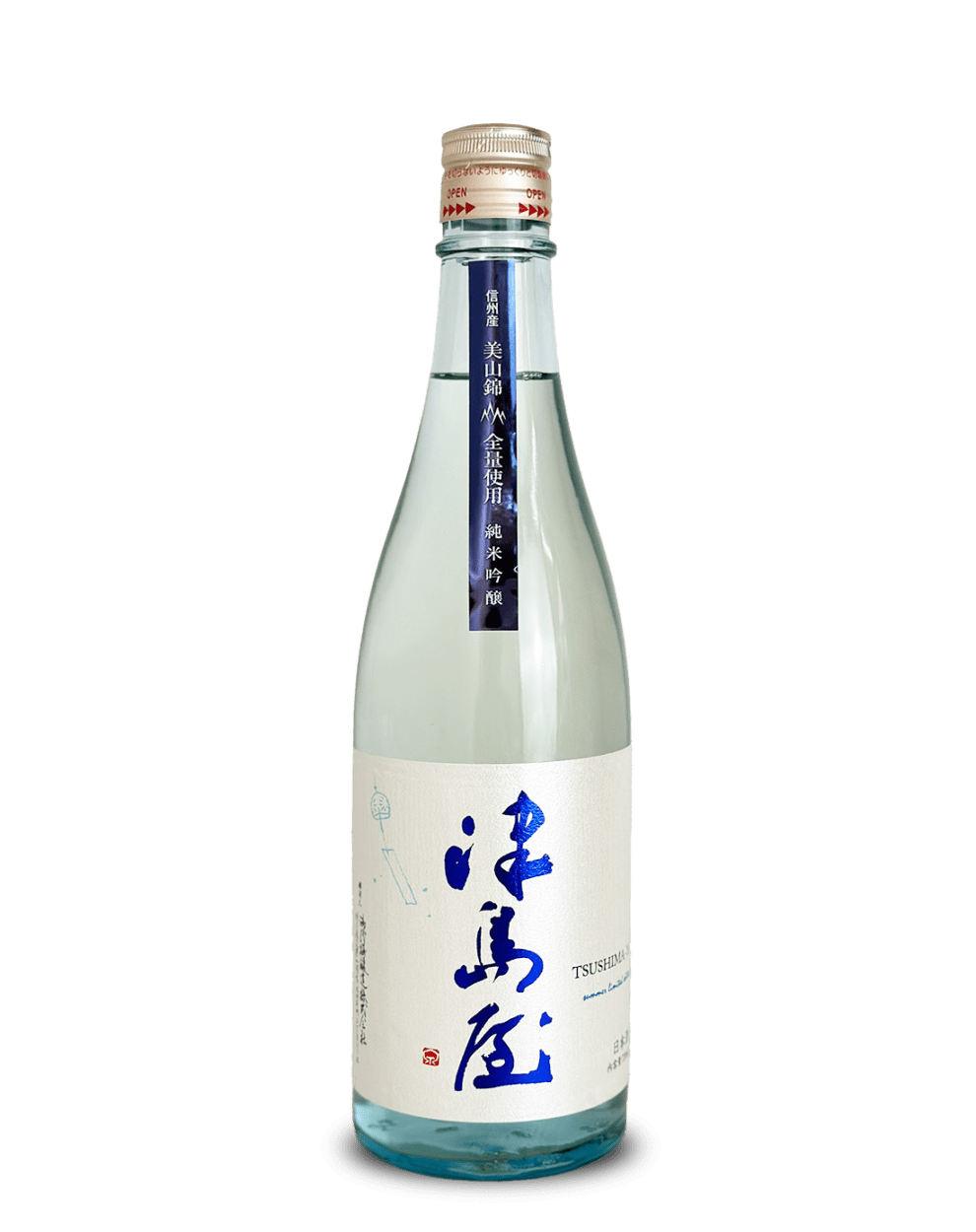 津島屋 純米吟醸 信州産美山錦 夏うららか 1800ml
