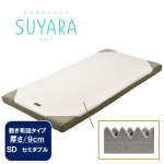 西川スヤラ★SUYARA 敷き布団タイプ セミダブル マットレス(SU-01丸巻き) 厚さ9cm