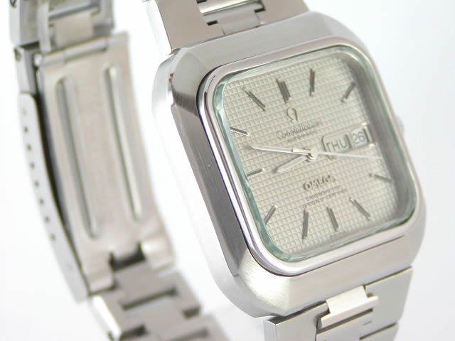 1970年代　OMEGA seamaster TV スクエア　メンズ　自動巻き 美品】1970年代 OMEGA seamaster TV スクエア 自動巻き 1978年