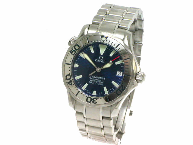 オメガ シーマスター 2253.80 クロノメーター 自動巻 ブルー ボーイズ USED
