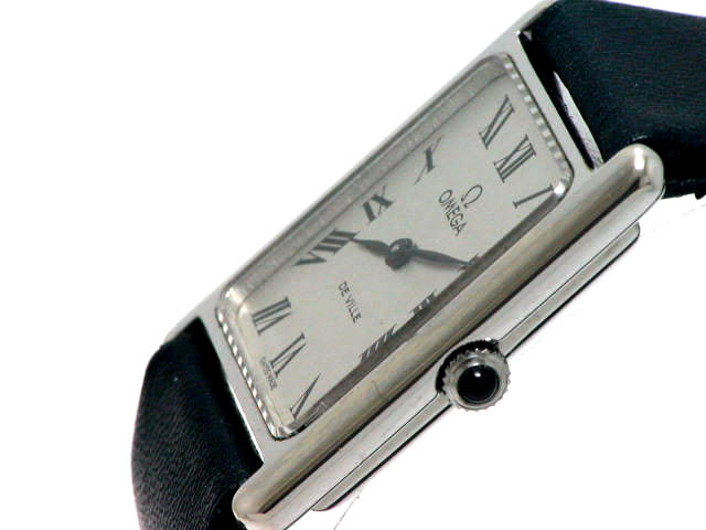 OH済 OMEGA オメガ デビル レクタンギュラー レディース 腕時計 手巻き オメガ デビル DE VILLE レクタンギュラー レディース 手巻き