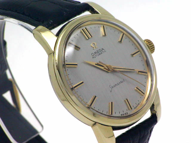 OMEGA オメガ シーマスター 自動巻 キャップゴールド 純正ブレス 美品 オメガ/シーマスターデイト/ゴールドダイヤル/キャップゴールド