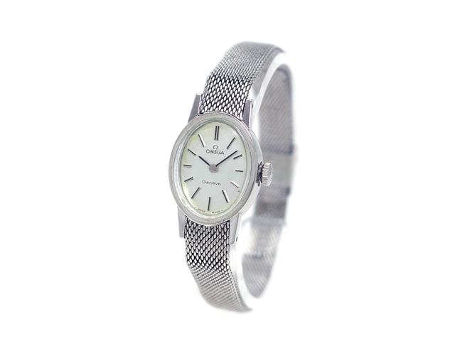 希少品 OMEGA オメガ ジュネーブ 511.363 Cal.485 17石 シルバー SS ステンレス レディース 手巻き アンティーク ヴィンテージ【腕時計】【中古】 OMEGA - 希少品 OMEGA オメガ ジュネーブ 511.363 Cal.485 17石