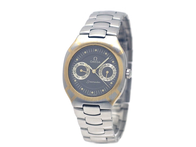 オメガ シーマスター ポラリス 30m デイデイト 396.1022 クオーツ 1980年代 USED