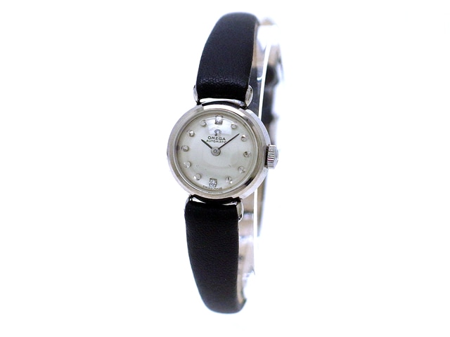 オメガ ラウンドケース レディース 2Pダイヤ Cal.661 自動巻 OH済 1966年製