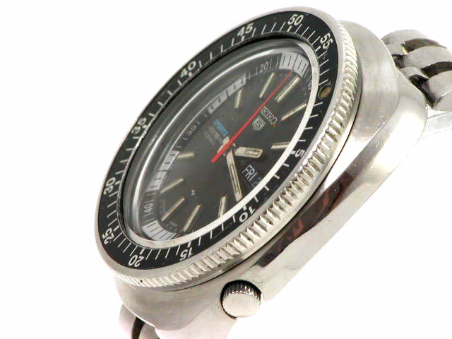 SEIKO　セイコー5スポーツ　5126-6030　自動巻き腕時計　ヴィンテージ セイコー5スポーツ 1969年製 Ref.5126-6030 回転ベゼル