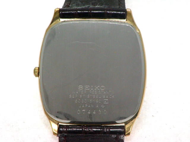 セイコー クオーツ 6030-5190 クッション型 GP 昭和55年製