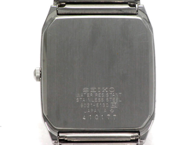 セイコー SEIKO Chronos 9021-5130 クォーツ腕時計 セイコー クロノス クオーツ 角型 9021-5130 昭和59年製