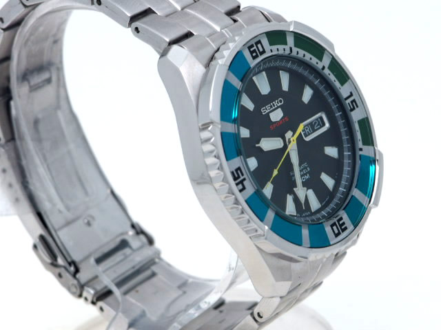 激レア　完売　SEIKO5 SPORTS 海外モデル 自動巻　SRP205J1 セイコー 5スポーツ SRP205J1 海外向けモデル 自動巻 USED