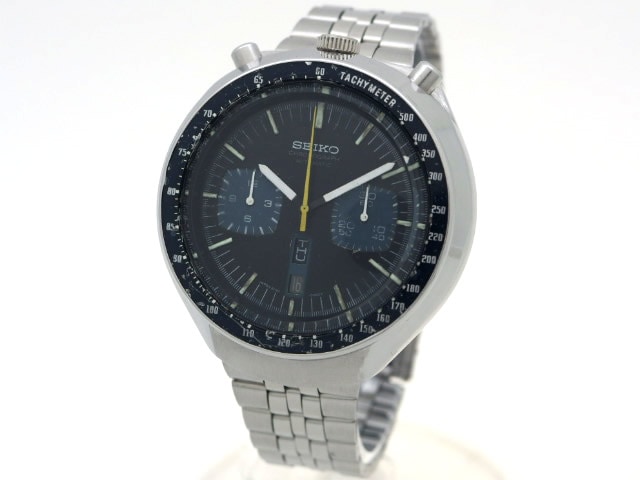 セイコー クロノグラフ 6138-0030 自動巻 青ベゼル OH済 昭和49年製
