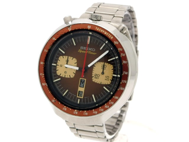 セイコー スピードタイマー 6138-0030 茶ツノ 自動巻 OH済 昭和52年製