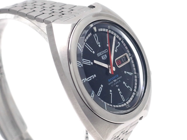 セイコー 5スポーツ 7019-6020 21石自動巻 OH済 昭和45年製