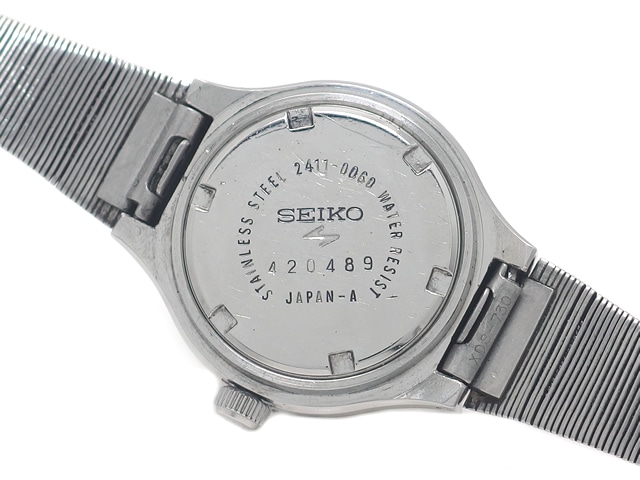 SEIKO 23石 2411-0070 レディース 自動巻き 【動作確認済み】 SEIKO 23石 2411-0070 レディース自動巻／手巻き腕時計 稼動品