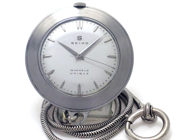 セイコー ユニーク 14050U 15石 手巻 ポケットウォッチ OH済 1950年代