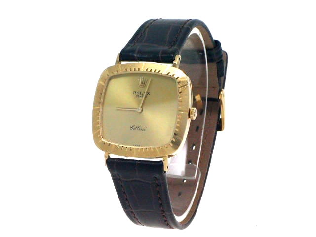 ロレックス チェリーニ 18KYG クッション型 Cal.1600 手巻 OH済 1960年代