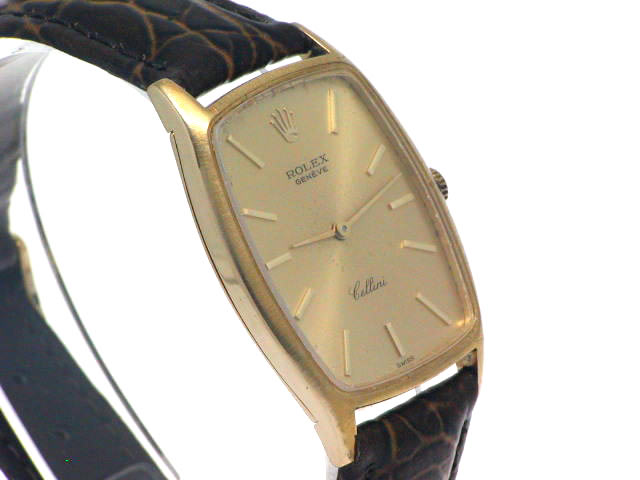 ロレックス チェリーニ 18KYG トノー型 Cal.1600 手巻 OH済 1960年代 Rolex