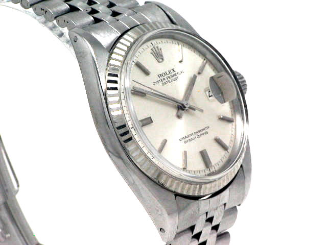 時計 60s ROLEX DATEJUST Ref1601 vintage 1570 Rolex Serviced Vintage DateJust 1601 Silver Dial 36mm cal