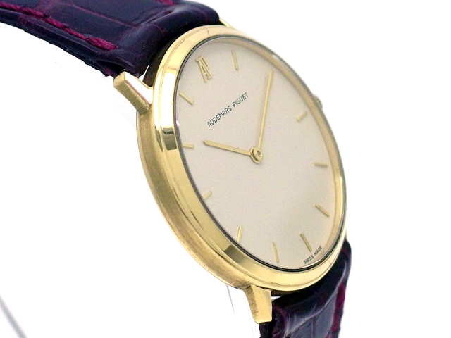オーデマピゲ 18KYG ラウンド 2針 クオーツ メンズ USED Audemars Piguet