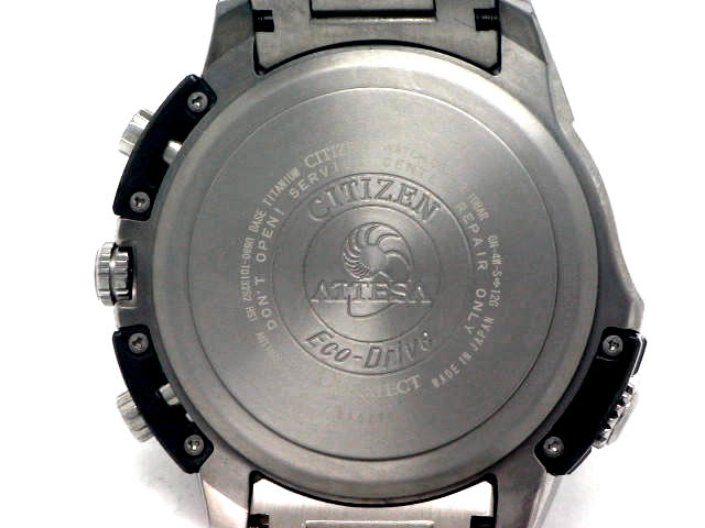 シチズン エコドライブ シチズン アテッサ エコドライブ チタン ATV53-2931 USED