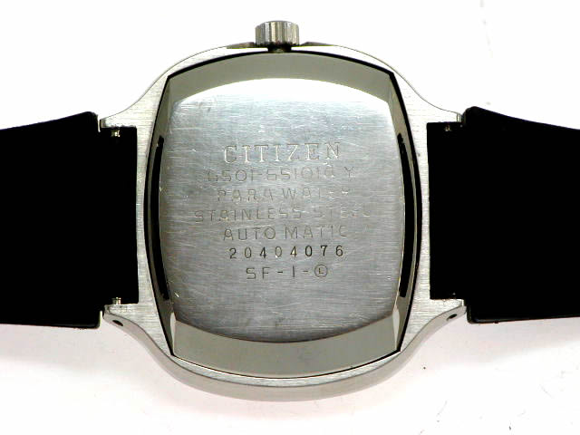 シチズン クッションケース ブルーダイヤル 自動巻き 1970年代 USED