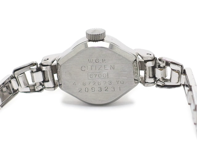 シチズン クレール 6700 4-672623 レディス 23石手巻 OH済 昭和47年製