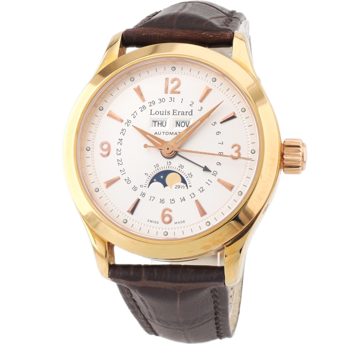 ルイ・エラール コレクション1931 ムーンフェイズ 43203 PVDR01 OH済 USED