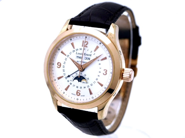 ルイ・エラール コレクション1931 ムーンフェイズ 43203 PVDR01 OH済 USED