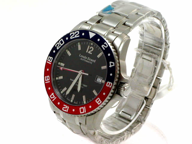 ルイ・エラール GMT 自動巻き SSブレス
