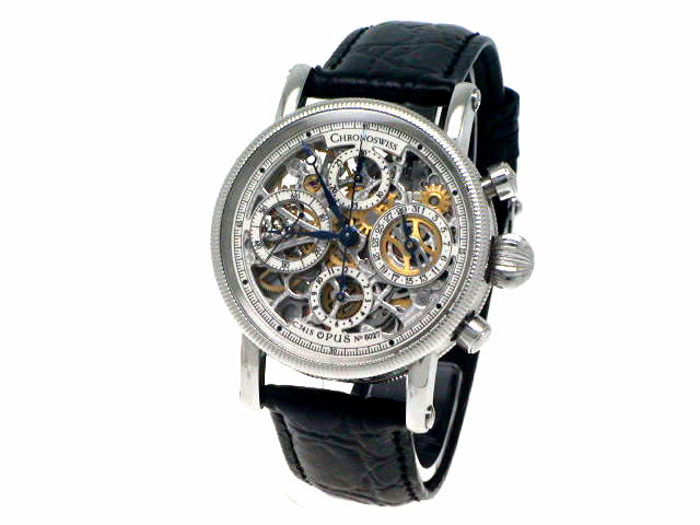 クロノスイス オーパス CH7523 クロノグラフ スケルトン OH済 USED　