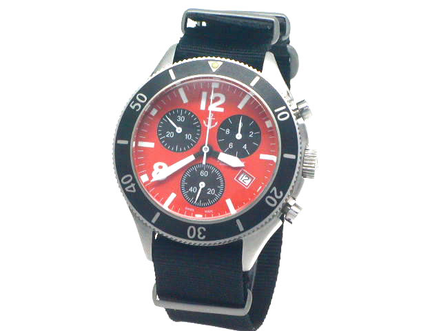 ゼノ アーミー Ref.768 クオーツ クロノグラフ オレンジ USED