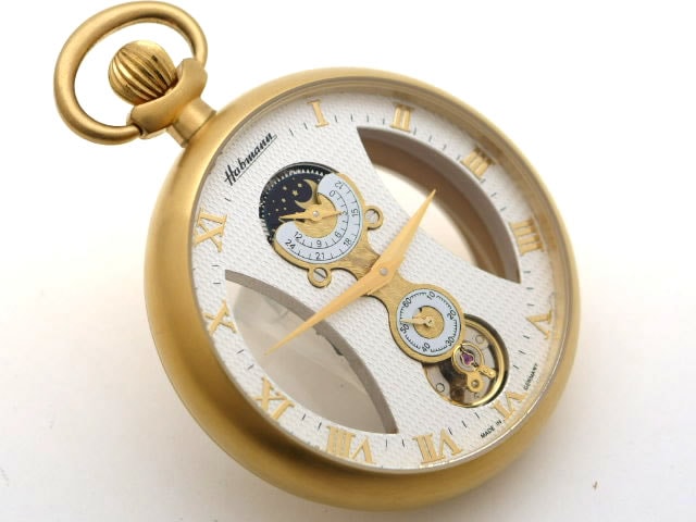 ハッフマン スケルトン 懐中時計 Ref.32660GRWH 手巻 USED