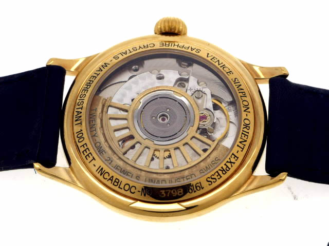 VSOE ベニス シンプロン オリエント エクスプレス 自動巻 青 USED